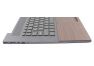 Клавиатура (топ-панель) для ноутбука HP Envy 17-CG черная с черным топкейсом, с подсветкой