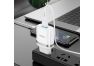 Блок питания (сетевой адаптер) HOCO N1 Ardent 1xUSB, 2.4А, LED + USB кабель Lightning 8-pin, 1м белый
