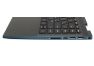 Клавиатура (топ-панель) для ноутбука HP Pavilion 14-DW черная с темно-серым топкейсом