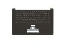 Клавиатура (топ-панель) для ноутбука Haier U1500HD с топкейсом черный