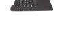 Клавиатура (топ-панель) для ноутбука Haier HI133 черная с черным топкейсом
