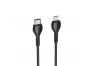 Блок питания (сетевой адаптер) HOCO N5 Favor 1xUSB, 1xUSB-C, PD20W, QC3.0 + USB-C кабель Lightning 8-pin, 1м черный