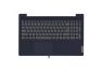 Клавиатура (топ-панель) для ноутбука Lenovo IdeaPad 5-15 черная с синим топкейсом
