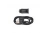 Автомобильная зарядка VIXION U21m 2xUSB, 2.4A с кабелем micro USB 1м короткий блок (черный)