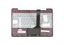 Клавиатура (топ-панель) для ноутбука (трансформера) Asus Transformer Pad TF300T черная с красным топкейсом
