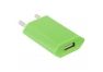 Блок питания (сетевой адаптер) с USB выходом 5V 1А зеленый европакет LP