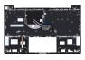Клавиатура (топ-панель) для ноутбука HP Envy 13-BA серебристый с серебристым топкейсом