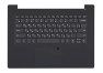 Клавиатура (топ-панель) для ноутбука Lenovo V330-14IKB, V330-14ARR серая c серым топкейсом