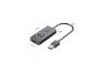 Внешняя звуковая карта Vention USB c регулятором громкости черная