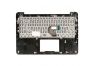 Клавиатура (топ-панель) для ноутбука Asus E403SA-3A черная со светло-стальным топкейсом