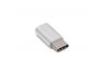 Адаптер BOROFONE BV4 Micro USB – Тype-C (серебряный)