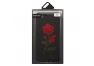 Защитная крышка "Роза красная" для Apple iPhone 8 Plus, 7 Plus с вышивкой, черная