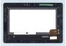Дисплей (экран) в сборе с тачскрином для Asus Transformer TF300 ревизия G01 черный с рамкой