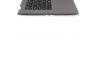 Клавиатура (топ-панель) для ноутбука Asus X509 черная с темно-серым топкейсом