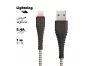 USB кабель BOROFONE BX25 Powerful Lightning 8-pin 2.4A нейлон 1м (черный)