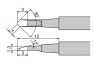 Сменное жало-насадка XST-80HRT-1C к термопинцету XST-80G