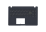 Клавиатура (топ-панель) для ноутбука Asus E510KA черная с черным топкейсом