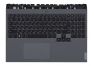 Клавиатура (топ-панель) для ноутбука Lenovo Legion 5 Pro-16ACH6 черный с темно-серым топкейсом