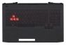 Топ-панель (топкейс) в сборе с клавиатурой для ноутбука HP Omen 15-CE черная с черным топкейсом, с подсветкой