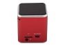 Колонка портативная LP M1 3,5 + USB + microSD + FM радио, красная, коробка