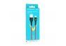 USB кабель BOROFONE BX65 Bright Lightning 8-pin 2.4A TPE LED 1м (красный)