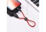 USB кабель HOCO X21 Plus Silicone Lightning 8-pin 2.4А силикон 0.25м (красный, черный)